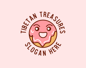 Happy Sweet Donut logo design