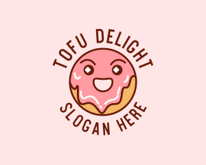 Happy Sweet Donut logo design