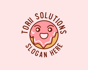 Happy Sweet Donut logo design