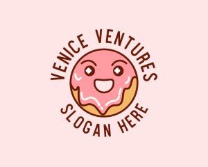 Happy Sweet Donut logo design