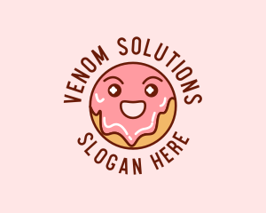 Happy Sweet Donut logo design