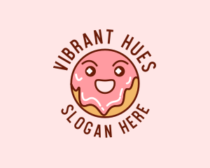 Happy Sweet Donut logo design