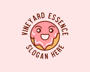 Happy Sweet Donut logo design