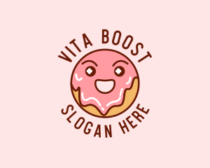 Happy Sweet Donut logo design