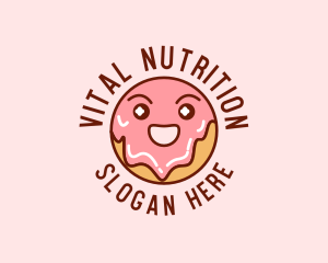 Happy Sweet Donut logo design