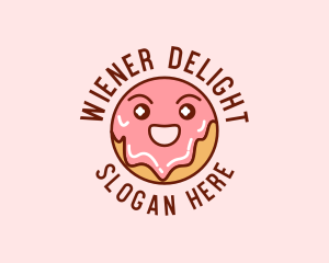 Happy Sweet Donut logo design