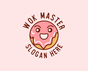 Happy Sweet Donut logo design