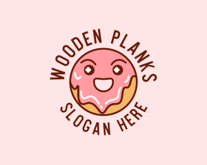 Happy Sweet Donut logo design