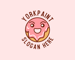 Happy Sweet Donut logo design