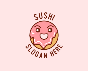 Happy Sweet Donut logo design