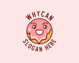 Happy Sweet Donut logo design