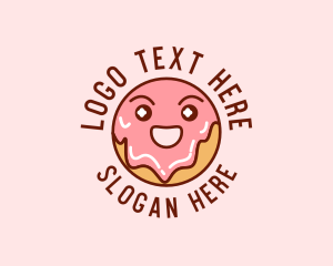 Happy Sweet Donut Logo