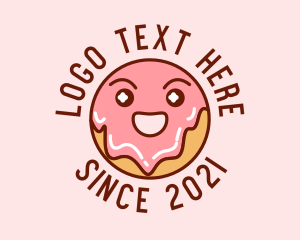 Happy - Happy Sweet Donut logo design
