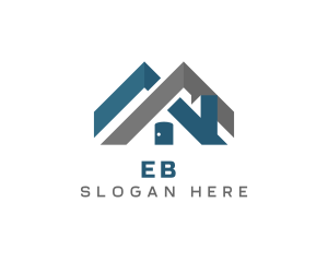 Construction - House Roof Builder logo design