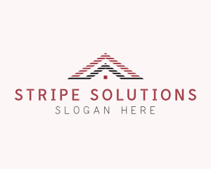 Stripe House Roofing logo design