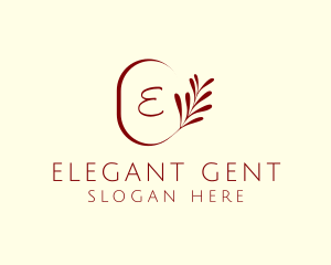 Elegant Leaves Spa logo design