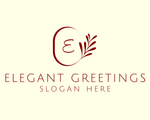 Elegant Leaves Spa logo design