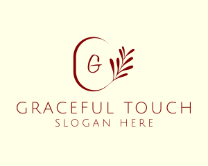 Elegant Leaves Spa logo design