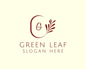 Elegant Leaves Spa logo design