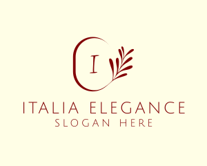 Elegant Leaves Spa logo design