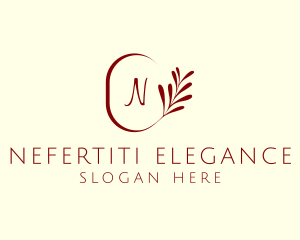 Elegant Leaves Spa logo design