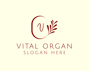 Elegant Leaves Spa logo design