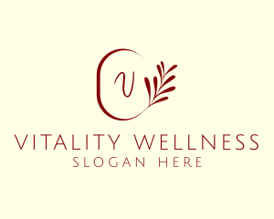 Elegant Leaves Spa logo design