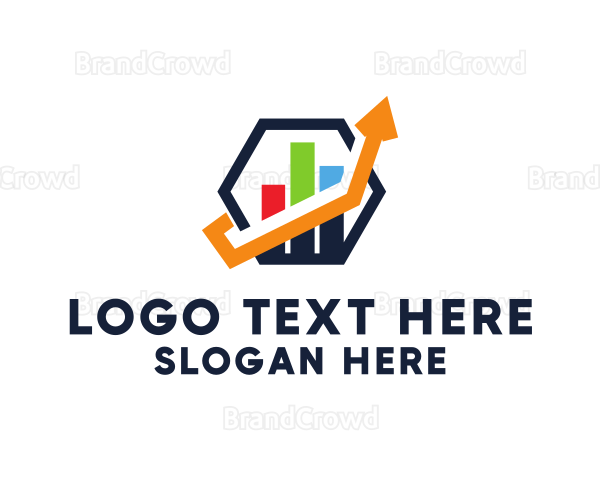 Hexagon Accounting Growth Chart Logo