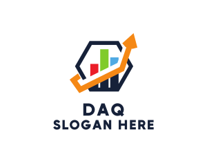 Hexagon Accounting Growth Chart Logo