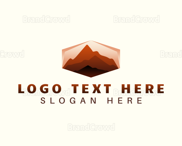 Mountain Hiking Exploration Logo