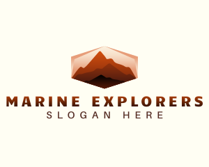 Mountain Hiking Exploration logo design