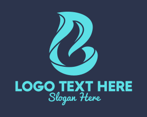 Symbol - Blue Swirl Symbol logo design