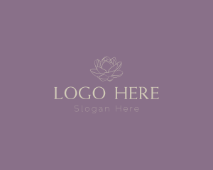 Elegant Flower Serif Wordmark Logo