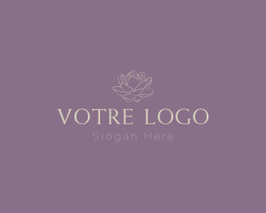 Elegant Flower Serif Wordmark Logo