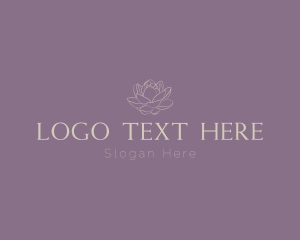 Elegant Flower Serif Wordmark Logo