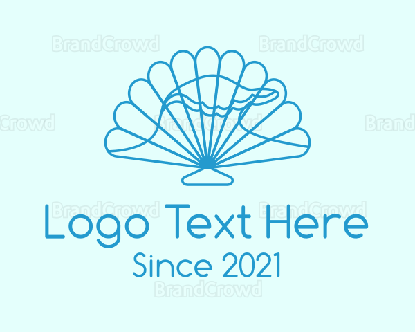Blue Wave Seashell Logo
