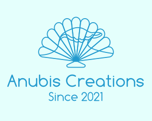 Blue Wave Seashell logo design