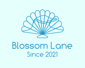 Blue Wave Seashell logo design