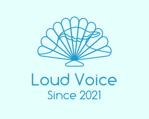 Blue Wave Seashell logo design