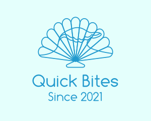 Blue Wave Seashell logo design