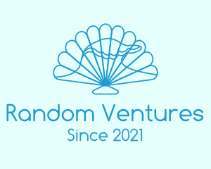 Blue Wave Seashell logo design