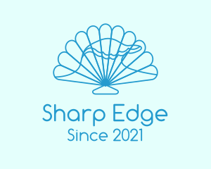 Blue Wave Seashell logo design