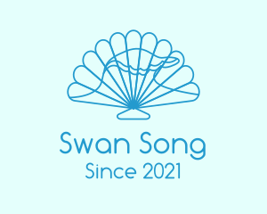 Blue Wave Seashell logo design