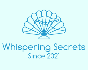 Blue Wave Seashell logo design