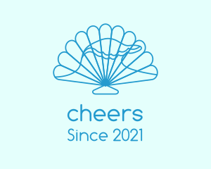 Blue Wave Seashell logo design