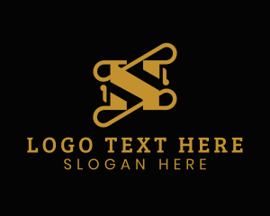 Elegant - Gold Luxury Letter S logo design