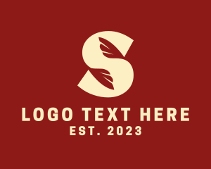 Commercial - Courier Wings Letter S logo design
