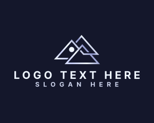Minimalist - Triangle House Roofing logo design