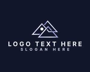 Geometric - Triangle House Roofing logo design