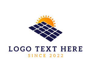 Energy - Solar Panel Energy logo design